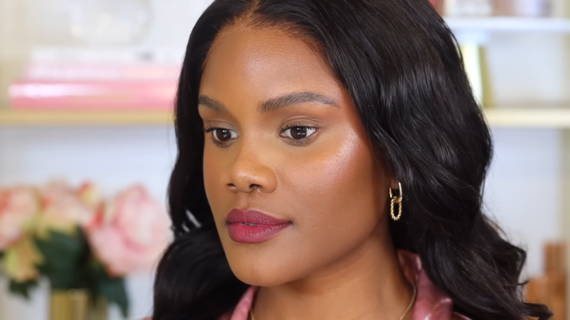 Woman with Long-Lasting Makeup, No Setting Spray